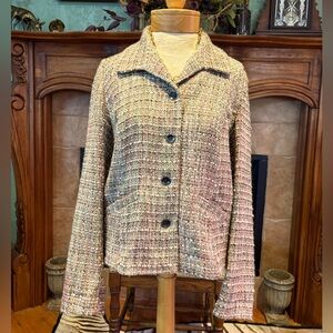 Chico's Boucle Knit Blazer